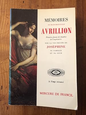 Immagine del venditore per Mmoires de mademoiselle Avrillion venduto da Librairie des Possibles