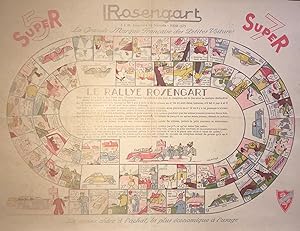 "Le Rallye Rosengart" - jeu de l'oie Rosengart automobile publicitaire board game Spiel