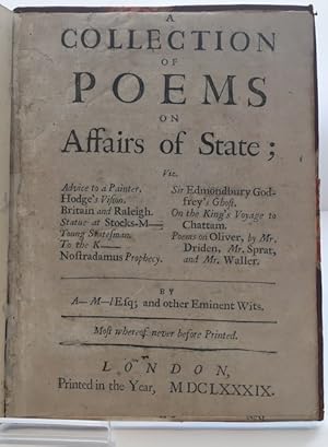 A Collection Of Poems On Affairs Of State; Viz: Advice To A Painter; Hodge's Vision; Britain and ...