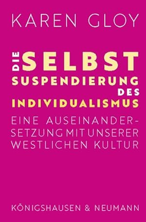 Seller image for Die Selbstsuspendierung des Individualismus for sale by Rheinberg-Buch Andreas Meier eK