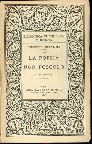 LA POESIA DI UGO FOSCOLO