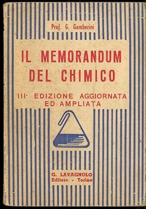 IL MEMORANDUM DEL CHIMICO