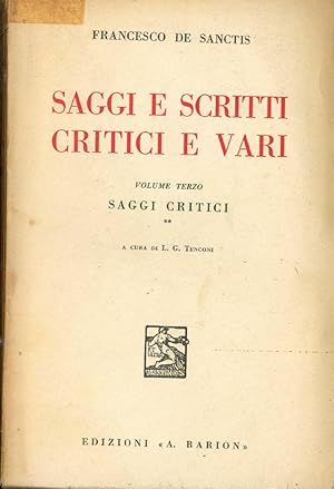 SAGGI E SCRITTI CRITICI E VARI