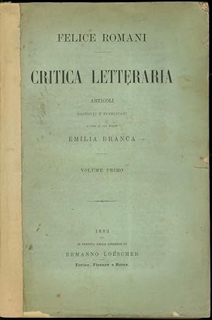 CRITICA LETTERARIA (2 voll.)