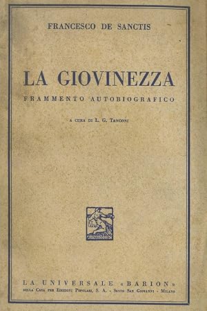 LA GIOVINEZZA - FRAMMENTO AUTOBIOGRAFICO-