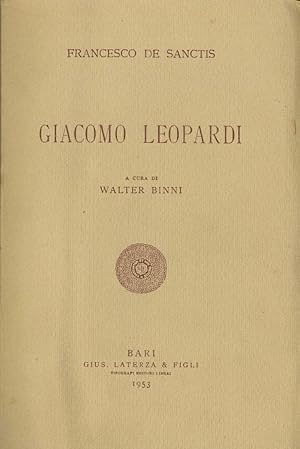 GIACOMO LEOPARDI