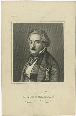 Antique Portrait of Armand Marrast by Meyer (c.1860)
