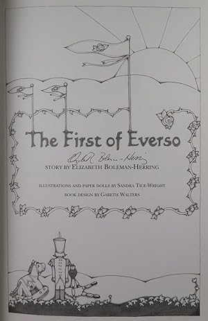 Imagen del vendedor de The First of Everso (SIGNED by author) a la venta por William Chrisant & Sons, ABAA, ILAB. IOBA, ABA, Ephemera Society