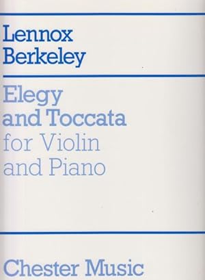 Elegy and Toccata for Violin and Piano