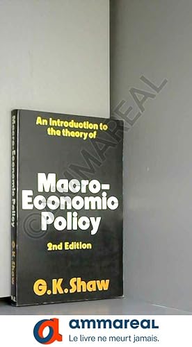 Bild des Verkufers fr Introduction to the Theory of Macroeconomic Policy zum Verkauf von Ammareal