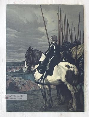 Eiserne Wehr - Lithographie - Künstlerischer Wandschmuck R. Voigtländer Verlag Nr 118.