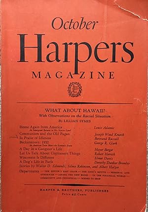 HARPER'S MAGAZINE OCTOBER, 1932