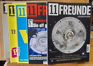 Bild des Verkufers fr 11 Freunde. Magazin fr Fuball-Kultur (5 Sonderausgaben 2007/08 + 2009/2010, Geisterspiele, WM Russland. 11 groen ???) zum Verkauf von ANTIQUARIAT H. EPPLER