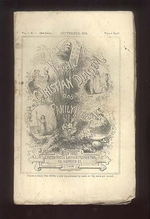 Christian Diadem & Family Keepsake, Vol. 2, No. 4 (New Series) September 1854, Pre-Civil War, Vic...