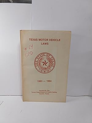 Texas Motor Vehicle Laws 1983-1984