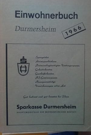 Einwohnerbuch Durmersheim 1966