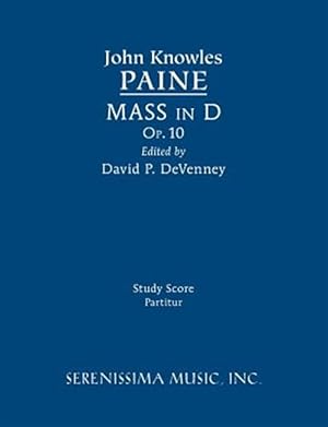 Imagen del vendedor de Mass in D, Op.10: Study score a la venta por GreatBookPricesUK