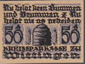 Gutschein 50 Pfennig. Gültig bis 1. Juli 1922. Kreissparkasse Wittingen. Notgeld.