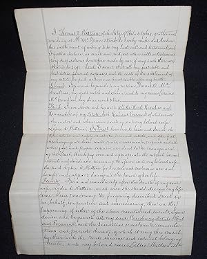 Handwritten will of Thomas D. Wattson with pencilled notation by Wattson declaring it null and void