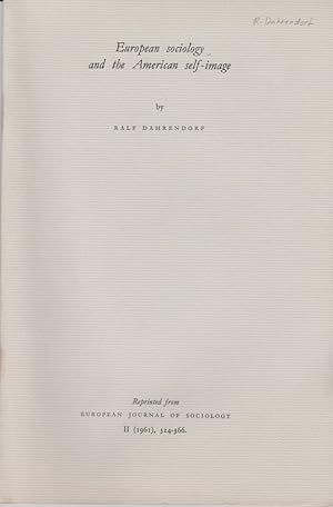 European sociology and the American self-image. [From: European Journal of Sociology, 2, 1961].