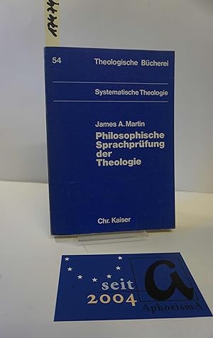 Bild des Verkufers fr Philosophische Sprachprfung der Theologie. Eine Einfhrung in den Dialog zwischen der analytischen Philosophie und der Theologie. zum Verkauf von AphorismA gGmbH