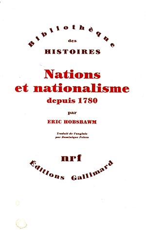 Imagen del vendedor de Nations et nationalisme depuis 1780 a la venta por JP Livres