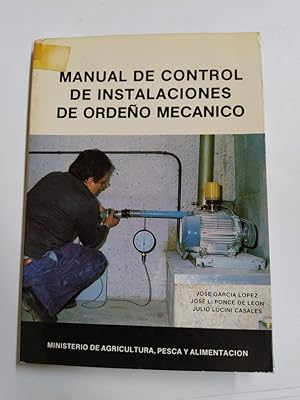 Imagen del vendedor de MANUAL DE CONTROL DE INSTALACIONES DE ORDEO MECNICO. a la venta por TraperaDeKlaus