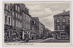 88550 Ak Wehlau in Ostpreussen Blick zur Kirchenstraße 1939