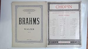 Imagen del vendedor de Piano Music by Brahms (Waltzes Op.39) and Chopin (Mazurka in G Op.50 No.1) a la venta por Goldstone Rare Books