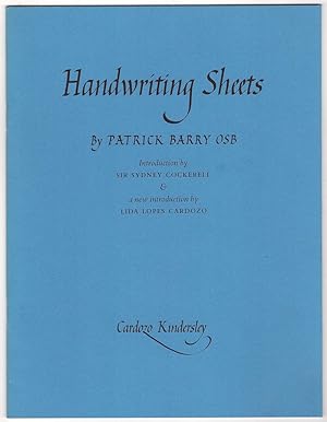 Seller image for Handwriting Sheets By Patrick Barry OSB for sale by HAUNTED BOOKSHOP P.B.F.A.