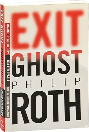 Bild des Verkufers fr Exit Ghost (Advance Reading Copy) zum Verkauf von Royal Books, Inc., ABAA