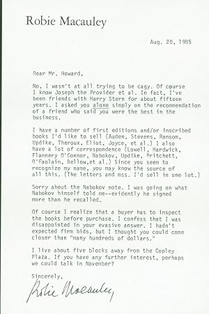 typed letter signed