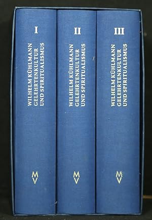 Bild des Verkufers fr Gelehrtenkultur und Spiritualismus. Studien zu Texten, Autoren und Diskursen der Frhen Neuzeit in Deutschland. 3 Bnde in Schuber. zum Verkauf von Antiquariat  Braun