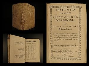 Seller image for Institutio grc grammatices compendiaria : in usum regi schol Westmonasteriensis for sale by Schilb Antiquarian