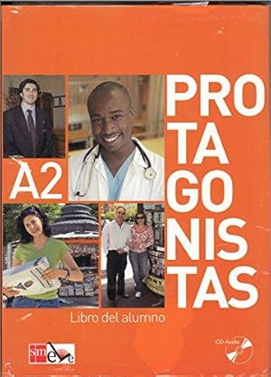 Seller image for Protagonistas: Libro del alumno + cuaderno de actividades + audio CDs (2) - A2 for sale by WeBuyBooks