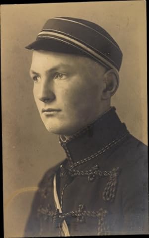 Foto Ansichtskarte / Postkarte Portrait eines jungen Studenten, Weihnachten 1929