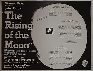 Image du vendeur pour The Rising of the Moon Synopsis Sheet 1957 Tyrone Power, Noel Purcel mis en vente par AcornBooksNH