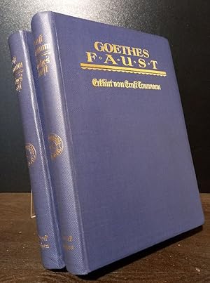 Goethes Faust. Nach Entstehung und Inhalt erklärt. In zwei Bänden. Band 1 & 2 (= komplett). [Von ...