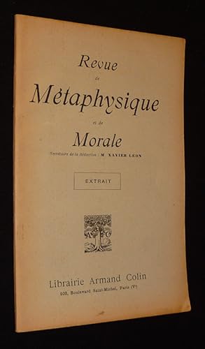 Seller image for Conscience et comportement (Extrait de la Revue de mtaphysique et de morale) for sale by Abraxas-libris