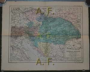 Bild des Verkufers fr sterreich.-Ungarische Monarchie : Kozenns Schul Atlas No. 9., 1 : 5.000.000 (ca. 34 x 27 cm) zum Verkauf von Antiquarische Fundgrube e.U.