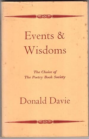Seller image for Events & Wisdoms Poems 1957 - 1963 for sale by High Street Books