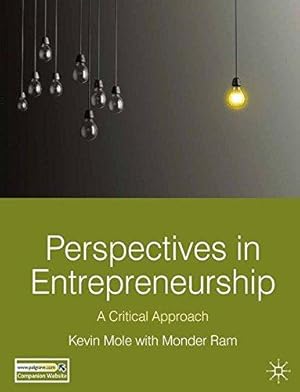 Immagine del venditore per Perspectives in Entrepreneurship: A Critical Approach venduto da WeBuyBooks