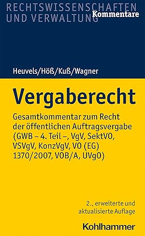 Seller image for Vergaberecht for sale by moluna