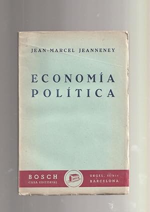 Seller image for Economia politica, version espaola de Cristobal Masso Escofet for sale by El Boletin