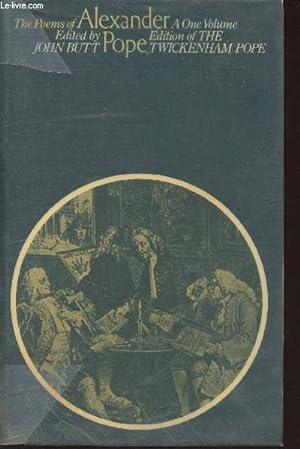 Bild des Verkufers fr The poems of Alexander Pope- a one-volume edition of the Twickenham text with selected annotations zum Verkauf von Le-Livre