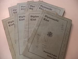 Department of State Diplomatic List (8 examples, 1929-31)