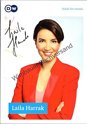 Bild des Verkufers fr Original Autogramm Laila Harrak Deutsche Welle /// Autograph signiert signed signee zum Verkauf von Antiquariat im Kaiserviertel | Wimbauer Buchversand