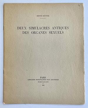 Imagen del vendedor de Deux simulacres antiques des organes sexuels a la venta por Meretseger Books