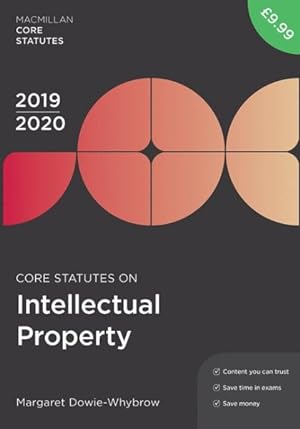 Immagine del venditore per Core Statutes on Intellectual Property 2019-20 venduto da GreatBookPrices
