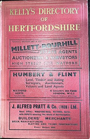 Kellys Directory of Hertfordshire, 1937. Original Covers.